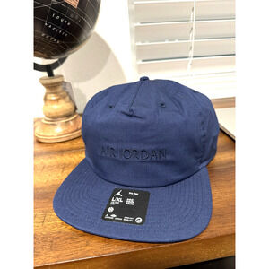 Air Jordan Pro Unstructured Flat Bill Hat Mineral Blue Size L/XL HQ9231 410 NEW